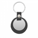 Personlig Nøkkelring med Sirkel og Gravering i Skinn