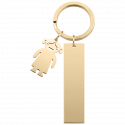 Gravert Personlig Nøkkelring med Jenteanheng
