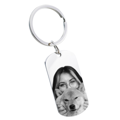 Nøkkelring med Militærtagg med Hunde- eller...